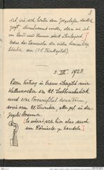Seite 5, Tagebuch "Wagram a. Wagram | Fels | Schönberg a. Kamp | [unleserlich]" (NHMW-PRAE-BBB-82)